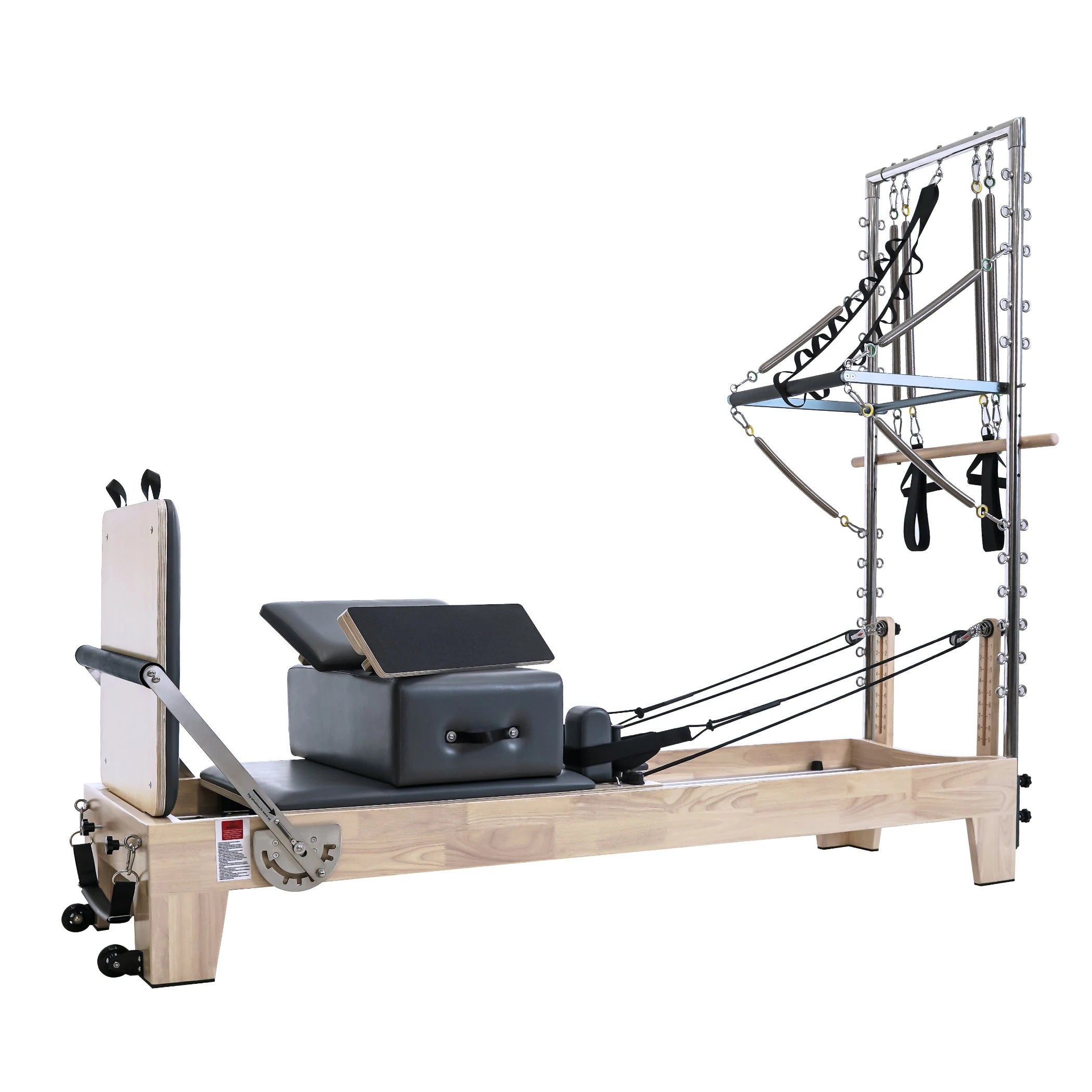 Pilates Reformer With Tower Gray