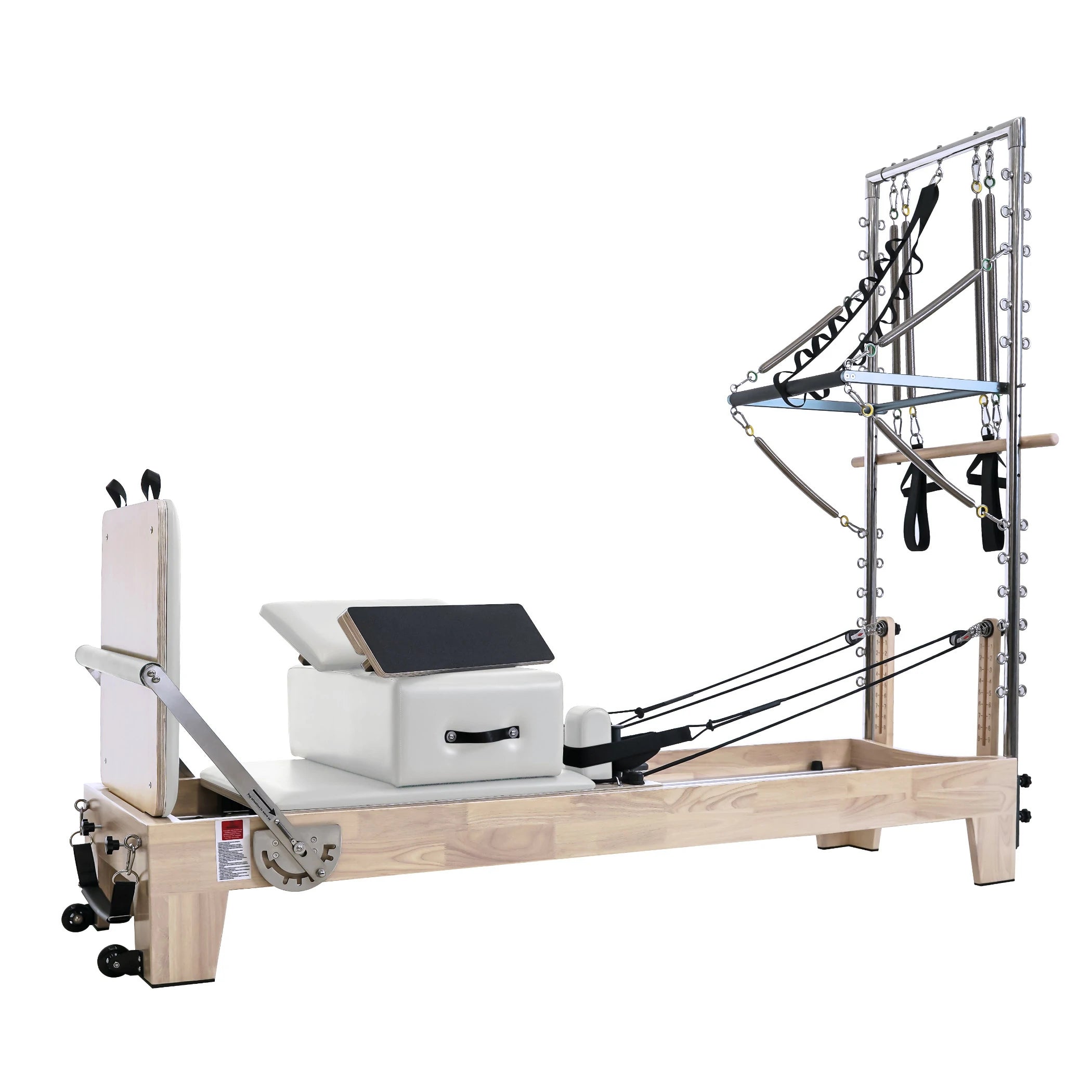 Pilates Reformer With Tower White