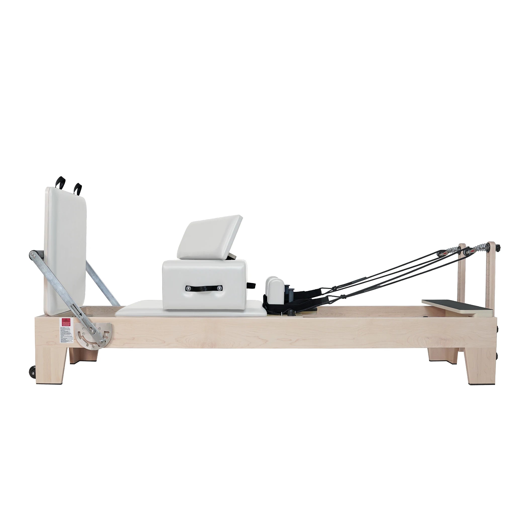 Maple Wood Pilates Reformer White