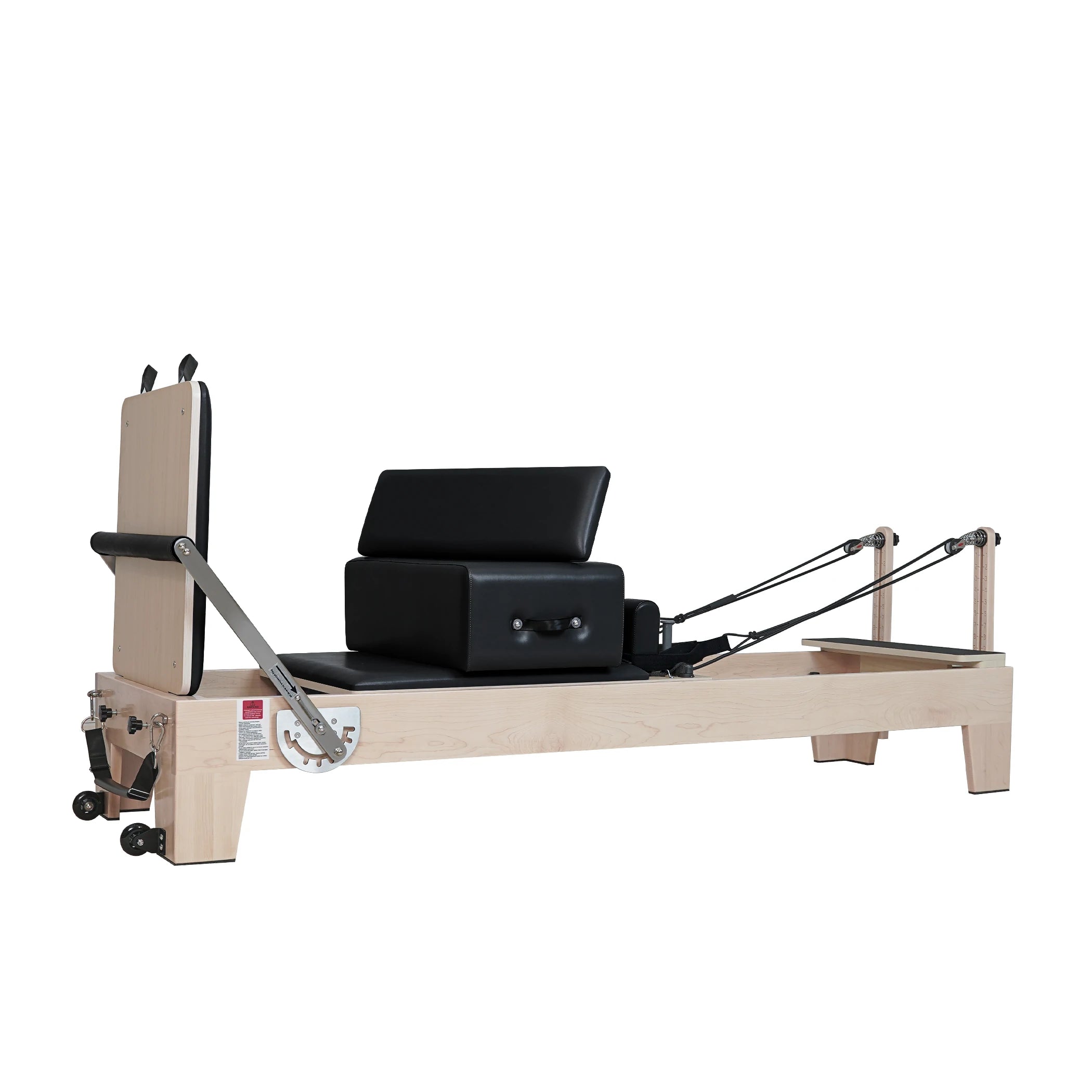 Maple Wood Pilates Reformer Black