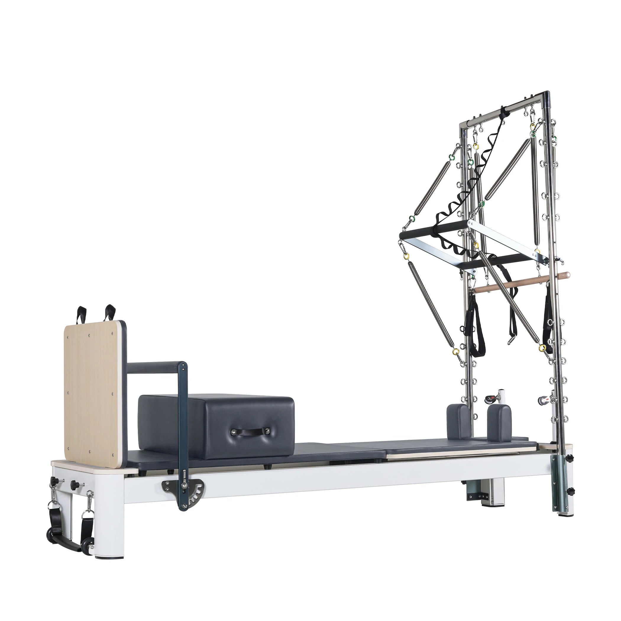 Aluminum Pilates Reformer with Tower Grey