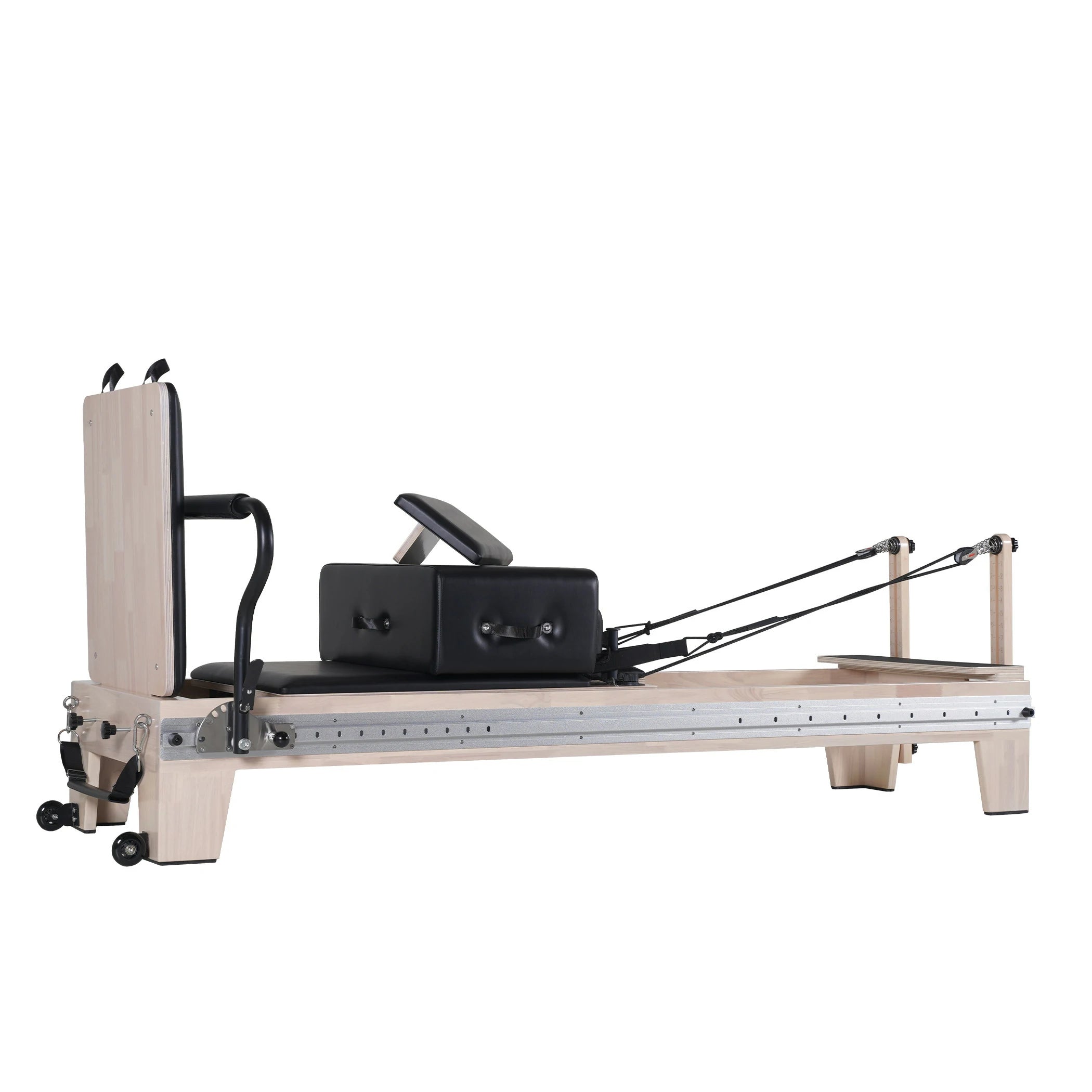 Oak Full Track Split Glide Pilates Reformer Black