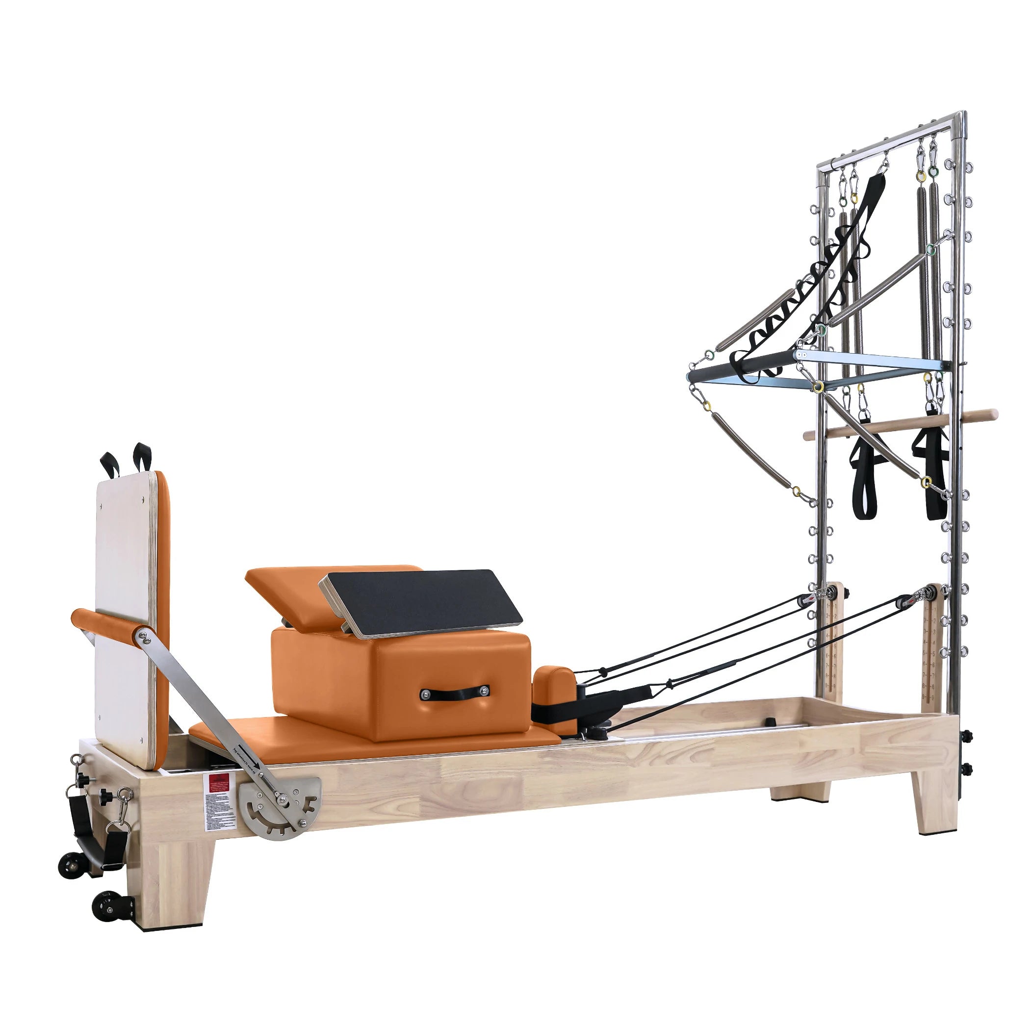 Pilates Reformer With Tower Orange
