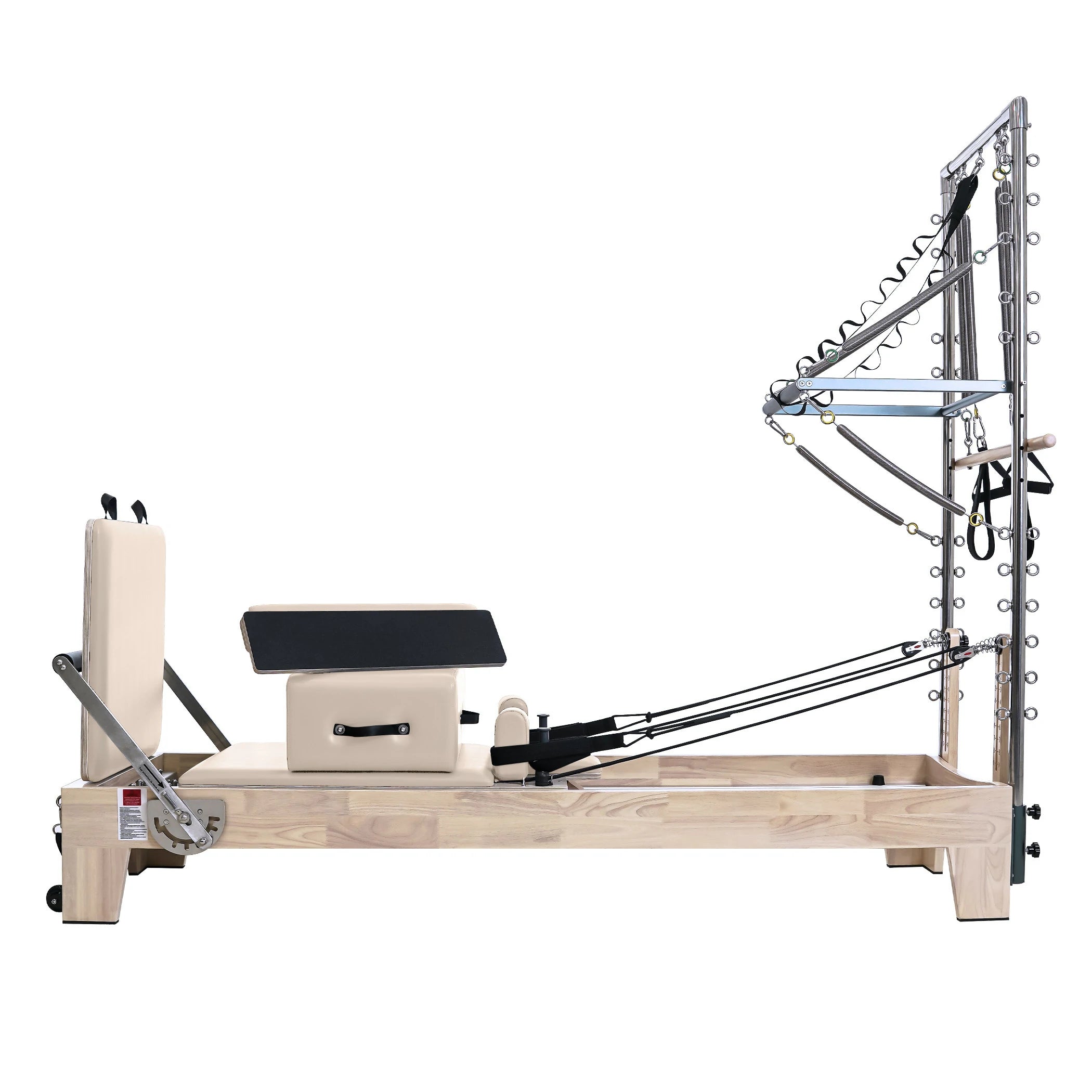 Pilates Reformer With Tower  Cream White