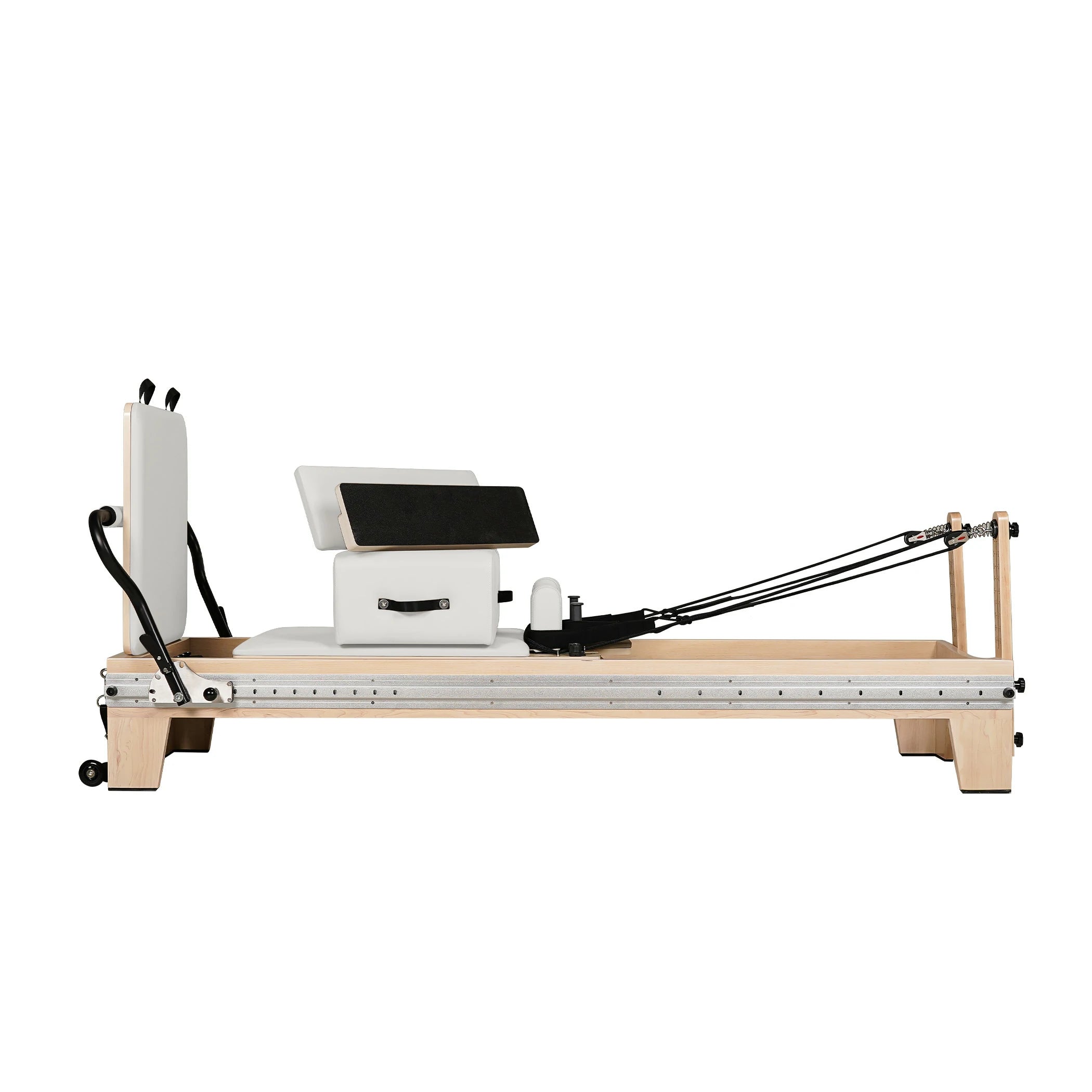 Maple  Full Track Split Glide Pilates Reformer White