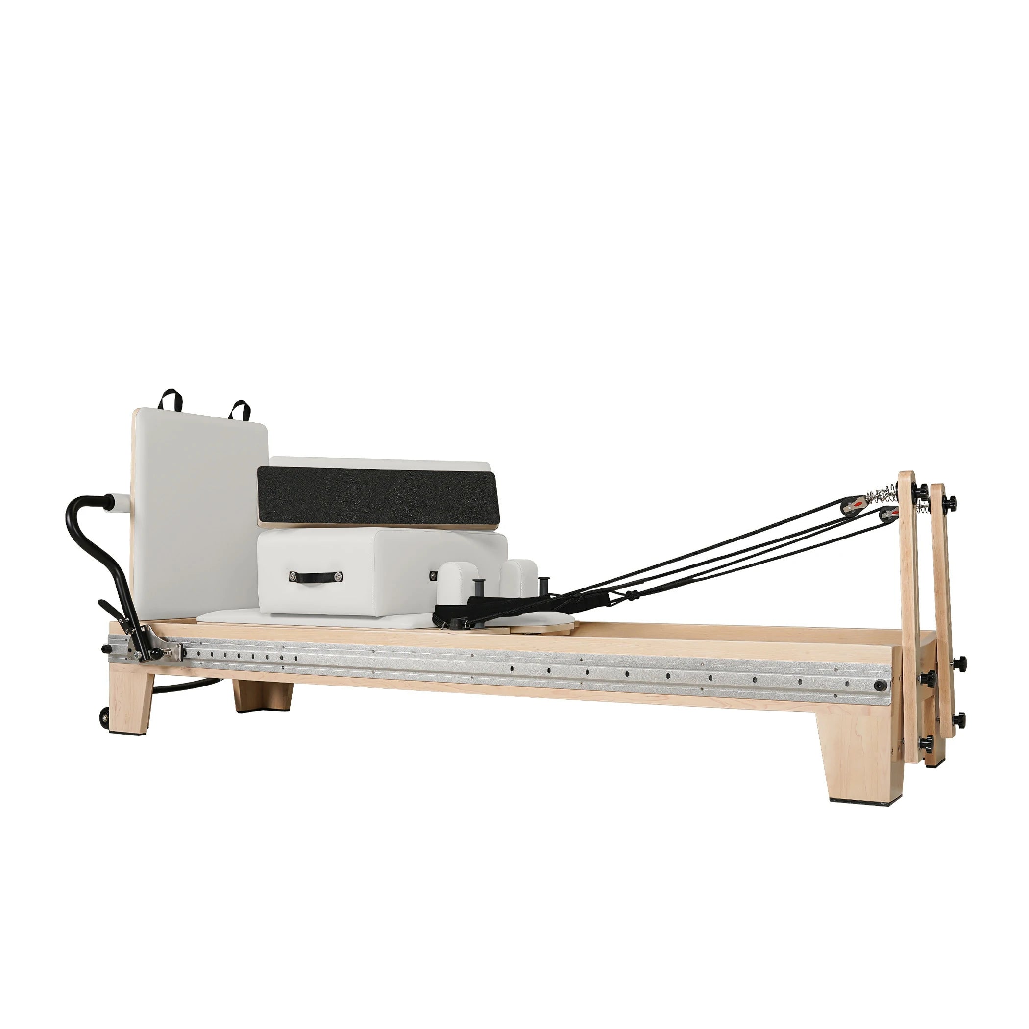 Maple  Full Track Split Glide Pilates Reformer White