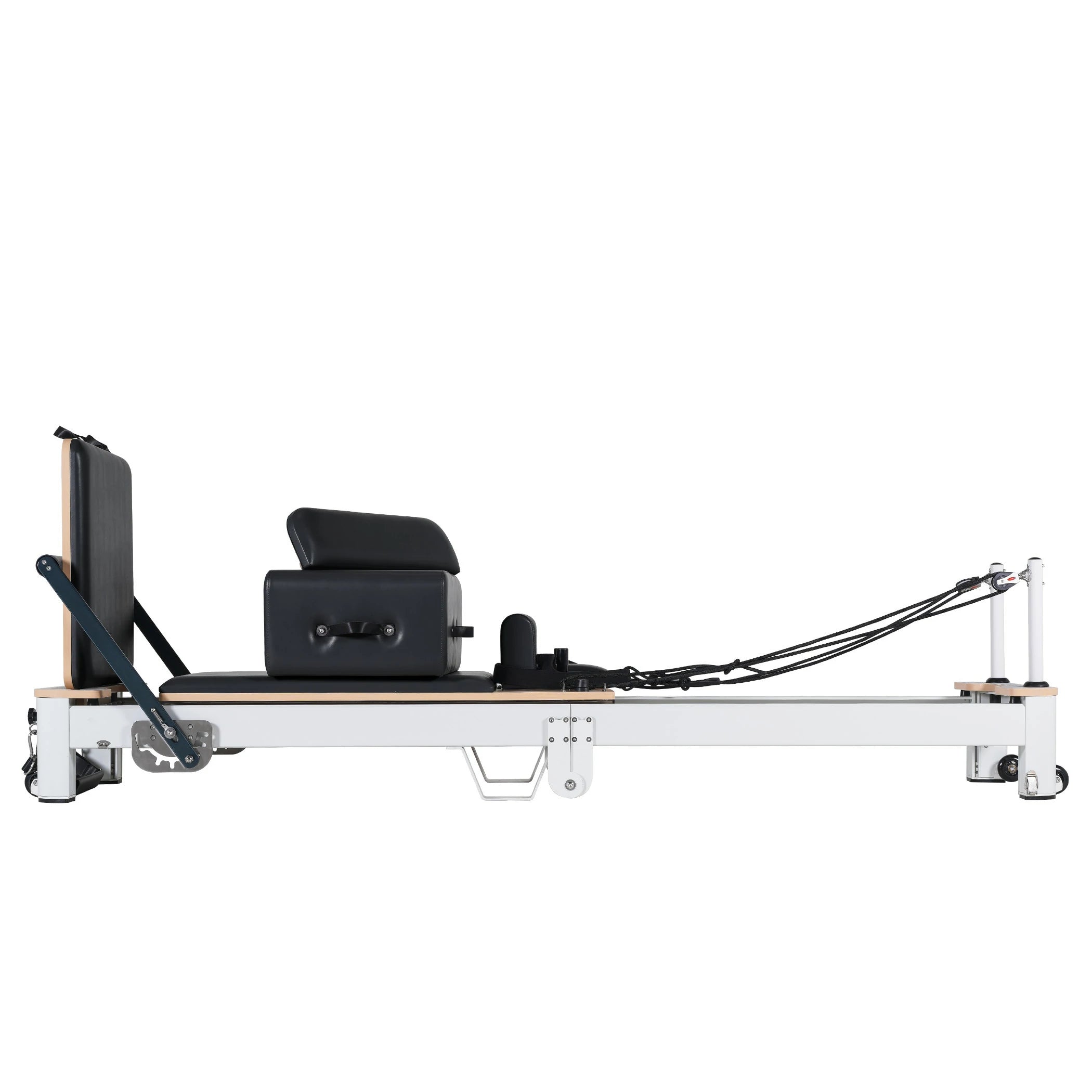 Folding Pilates Aluminum Alloy Reformer Black