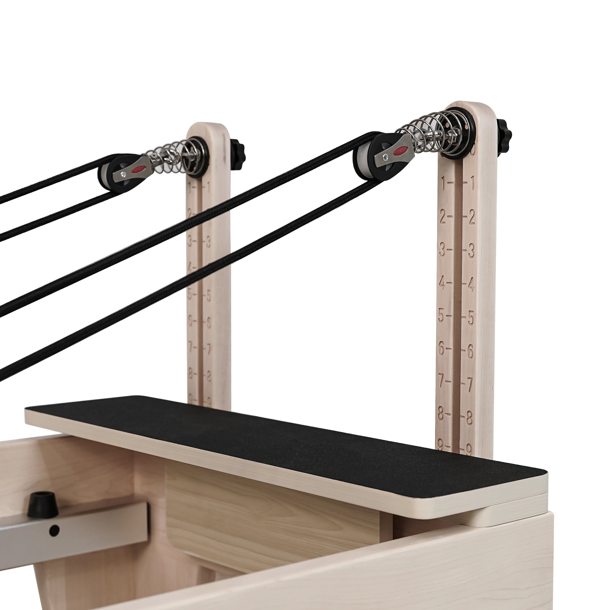 Maple Wood Pilates Reformer White