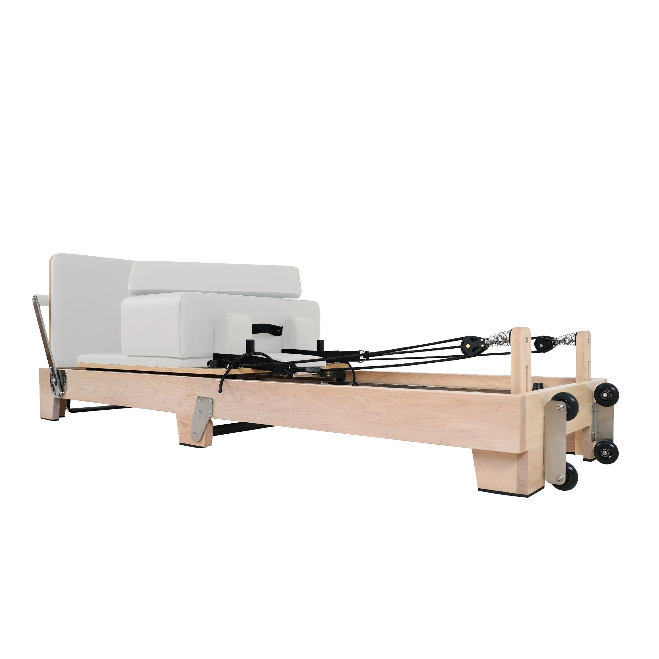 Maple Folding Classic Pilates Reformer – White